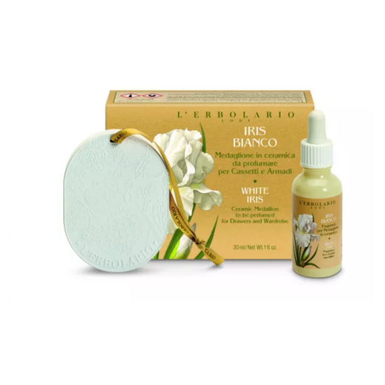 LERBOLARIO FEHÉR ÍRISZ KERÁMIA MEDÁL ILLÓOLAJJAL - 30ML LERBOLARIO FEHÉR ÍRISZ KERÁMIA MEDÁL ILLÓOLAJJAL - 30ML